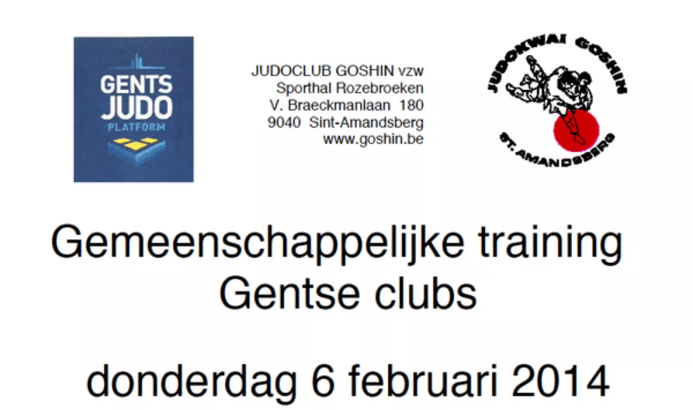 Uitnodiging gemeenschappelijke training